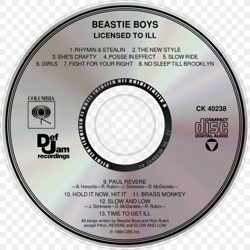 Compact Disc Licensed To Ill Beastie Boys Anthology: The Sounds Of Science Paul's Boutique, PNG, 1000x1000px, Watercolor, Cartoon, Flower, Frame, Heart Download Free