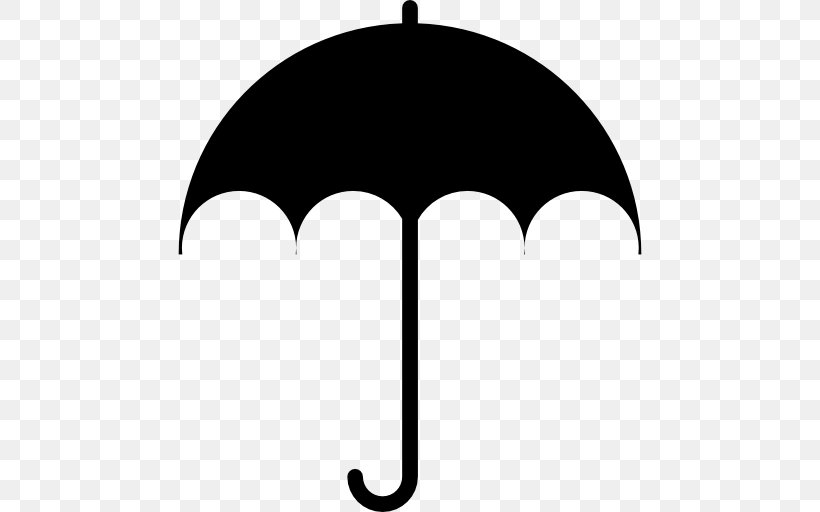 Umbrella Icon Design Clip Art, PNG, 512x512px, Umbrella, Black, Black And White, Icon Design, Silhouette Download Free
