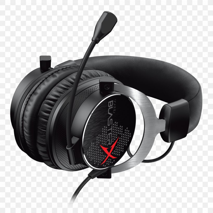 Microphone Headset Creative Sound BlasterX H5 Headphones, PNG, 2000x2000px, Microphone, Analog Signal, Audio, Audio Equipment, Computer Download Free