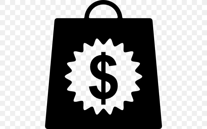 Dollar Sign Shopping Bags & Trolleys, PNG, 512x512px, Dollar, Bag, Black And White, Commerce, Currency Symbol Download Free