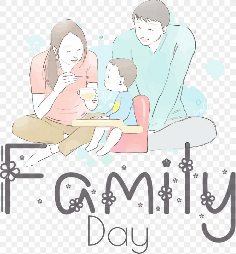 Conversation Smile Human Cartoon Text, PNG, 2442x2632px, Family Day, Cartoon, Conversation, Family, Happiness Download Free