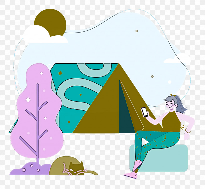 Camping Chill Camping Travel, PNG, 2500x2305px, Camping, Behavior, Cartoon, Geometry, Human Download Free