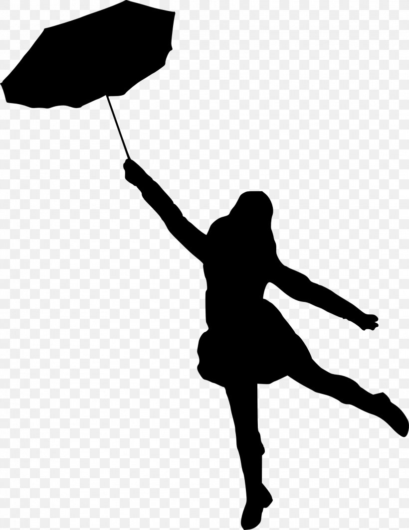 Silhouette Woman Umbrella, PNG, 1926x2500px, Watercolor, Cartoon, Flower, Frame, Heart Download Free