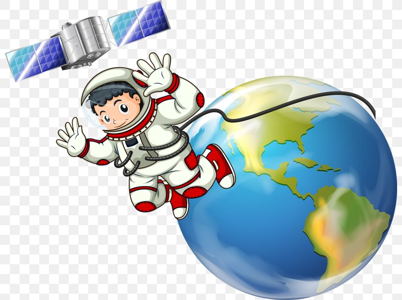 Cartoon Astronaut Outer Space Illustration, PNG, 800x613px, Cartoon, Albom, Animation, Astronaut, Ball Download Free