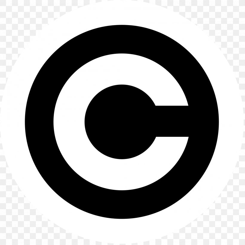 Copyright Symbol Clip Art, PNG, 2000x2000px, Copyright Symbol, Black And White, Brand, Character, Copyright Download Free