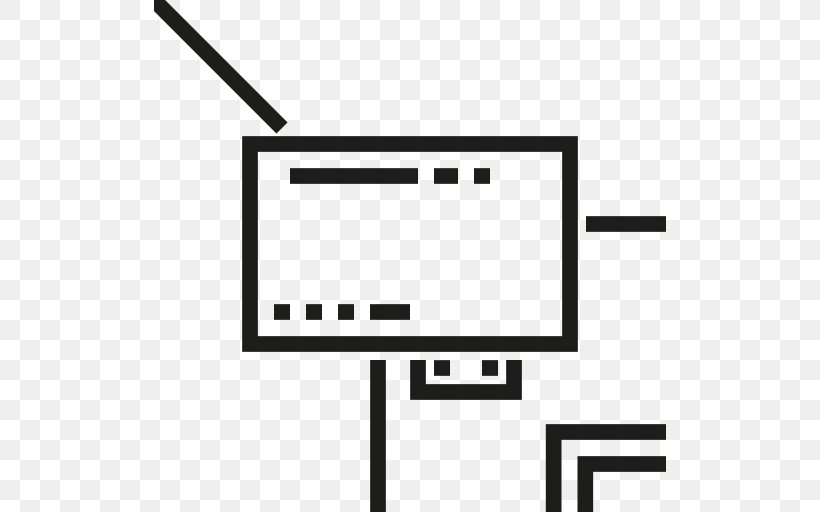 Black And White Technology White, PNG, 512x512px, Television, Area, Black, Black And White, Brand Download Free