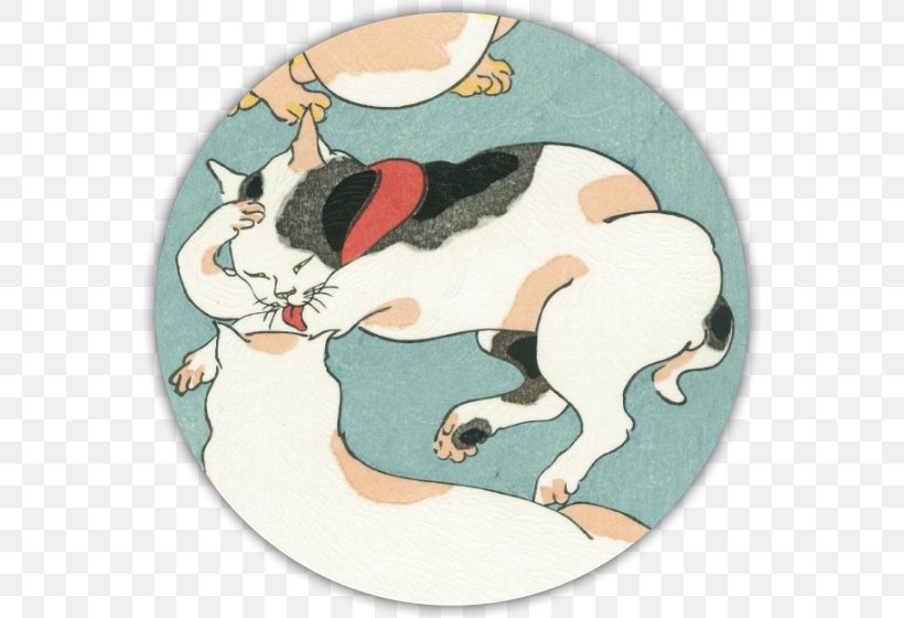 Cat Ukiyo-e Meisho-e Printmaking Edo, PNG, 560x560px, Cat, Carnivoran, Cat Like Mammal, Dog, Dog Like Mammal Download Free