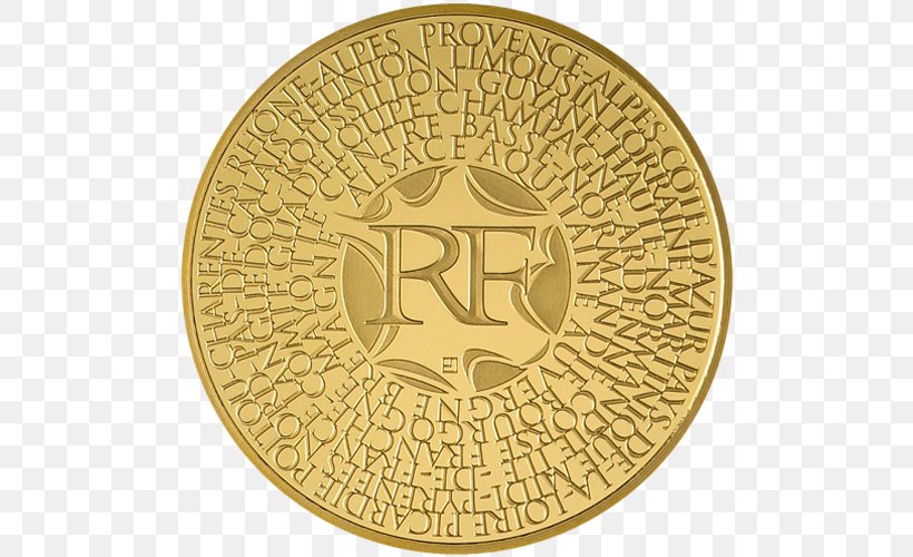 Coin France Gold Numismatics 200 Euro Note, PNG, 500x500px, 5 Euro Note, 200 Euro Note, Coin, Banknote, Brass Download Free