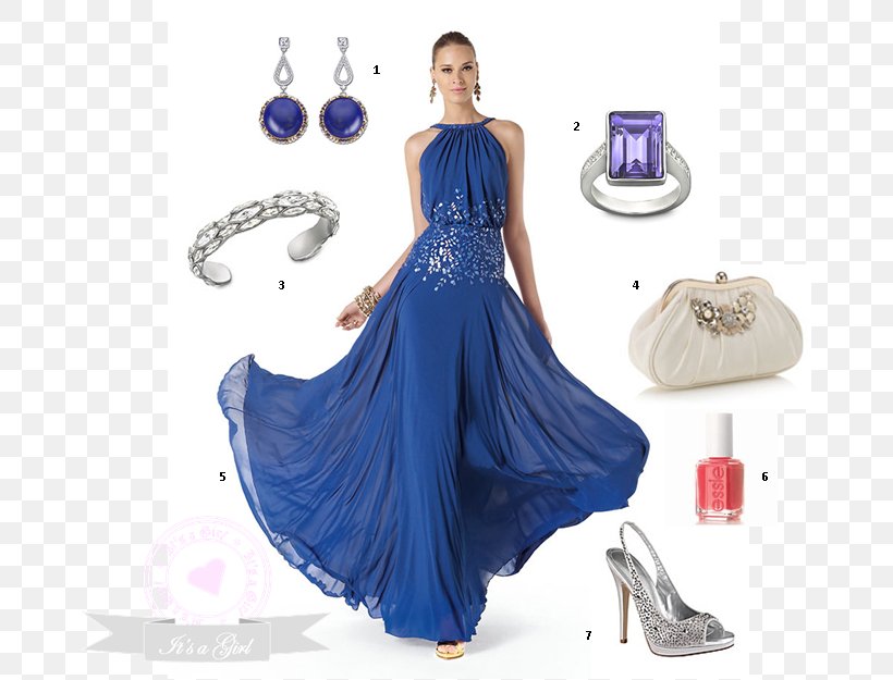 Party Dress Evening Gown Prom, PNG, 673x625px, Dress, Ball Gown, Blue, Bridal Party Dress, Chiffon Download Free