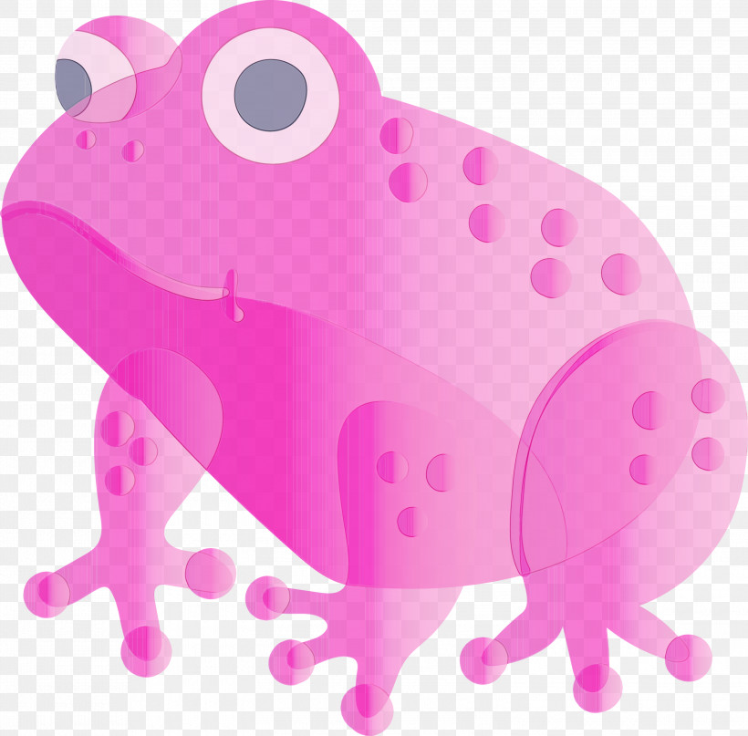 Frog Pink Toad Magenta True Frog, PNG, 3000x2955px, Frog, Anaxyrus, Magenta, Paint, Pink Download Free