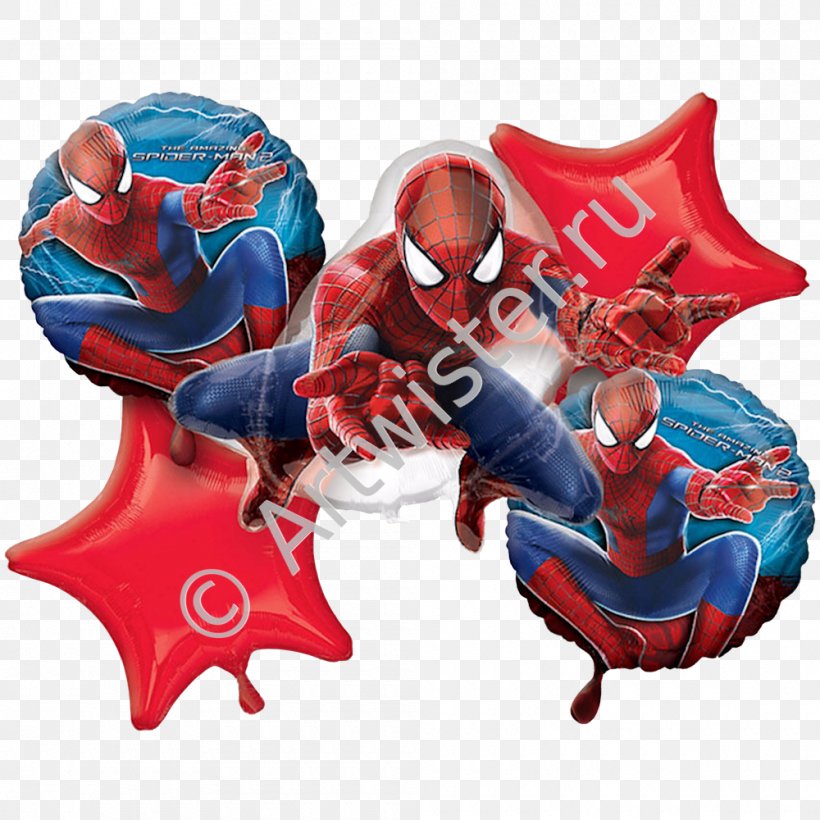Spider-Man Balloon Party Flower Bouquet Birthday, PNG, 1000x1000px, Spiderman, Action Figure, Amazing Spiderman, Amazing Spiderman 2, Anniversary Download Free