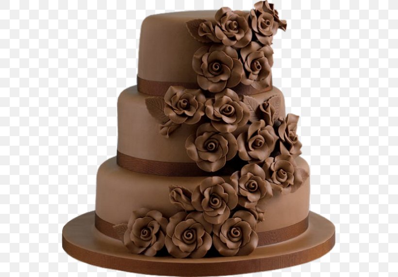 Wedding Cake Chocolate Cake Cupcake Bakery, PNG, 565x570px, Wedding Cake, Bakery, Birthday Cake, Bread, Brown Download Free