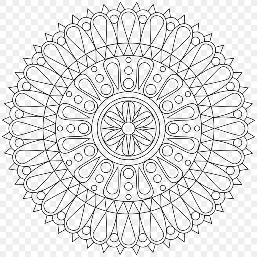 Coloring Book Mandala Meditation Child Mantra, PNG, 1024x1024px, Coloring Book, Adult, Area, Black And White, Buddhism Download Free
