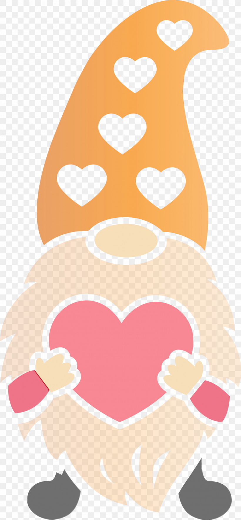 Nose Cartoon Pink Heart, PNG, 1392x2999px, Gnome, Cartoon, Heart, Loving, Nose Download Free