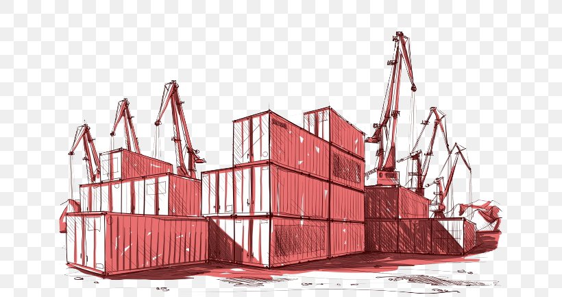 Red Computer File, PNG, 650x433px, Red, Cargo, City, Construction, Crane Download Free