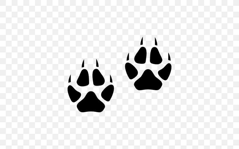Arctic Fox Red Fox Cat Footprint Animal Track, PNG, 512x512px, Arctic Fox, Animal, Animal Track, Black, Black And White Download Free