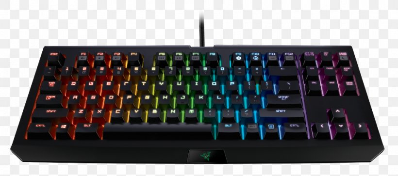 Computer Keyboard Gaming Keypad Razer Blackwidow X Tournament Edition Chroma Razer BlackWidow Chroma V2 Razer Inc., PNG, 959x425px, Computer Keyboard, Backlight, Electrical Switches, Electronic Component, Electronic Instrument Download Free