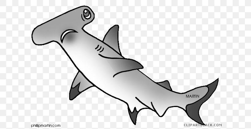 Great White Shark Clip Art Hammerhead Shark Shortfin Mako Shark, PNG, 648x423px, Shark, Animal, Automotive Design, Black, Black And White Download Free