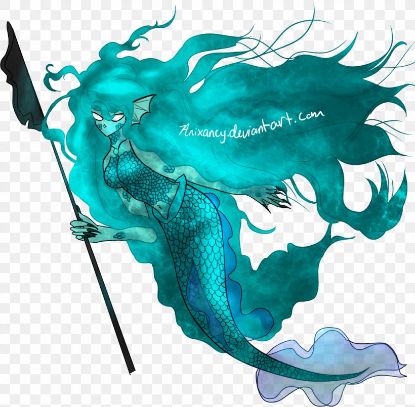 Legendary Creature Mermaid Poor Unfortunate Souls Color Monochrome, PNG, 1027x1009px, Legendary Creature, Aqua, Color, Deviantart, Fictional Character Download Free