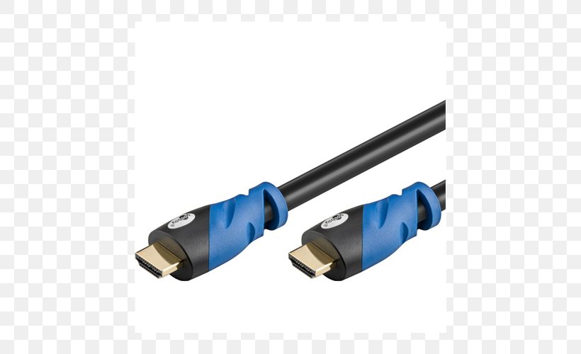HDMI Electrical Cable 4K Resolution Ethernet Ultra-high-definition Television, PNG, 500x500px, 3d Television, 4k Resolution, Hdmi, Cable, Coaxial Cable Download Free