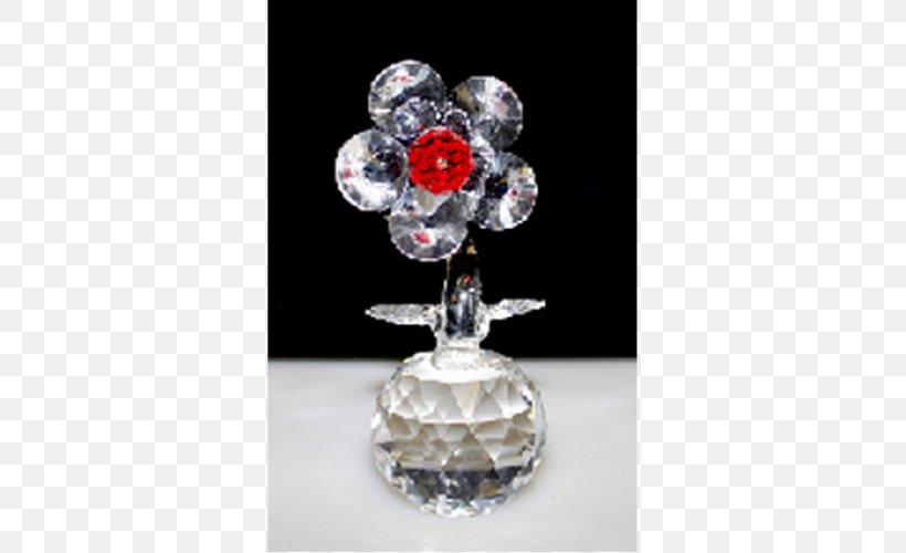 Single Crystal Flower Lead Glass, PNG, 500x500px, Crystal, Body Jewelry, Boule, Brittleness, Brooch Download Free