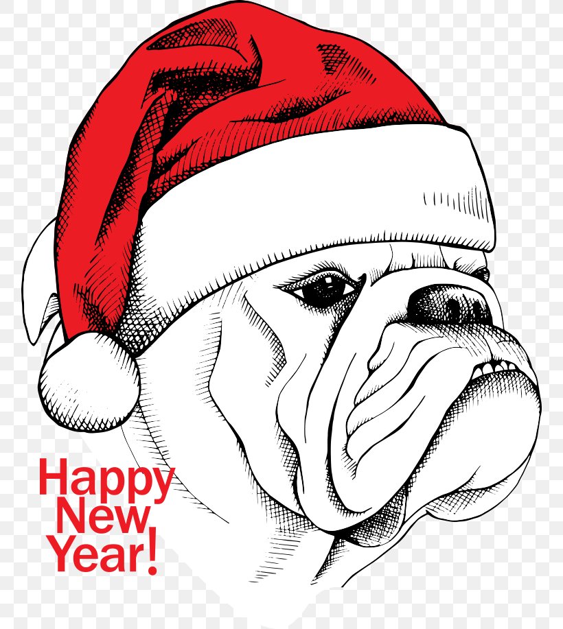 White English Bulldog Cartoon Illustration, PNG, 758x917px, Bulldog, Animal, Art, Bulldog Breeds, Carnivoran Download Free