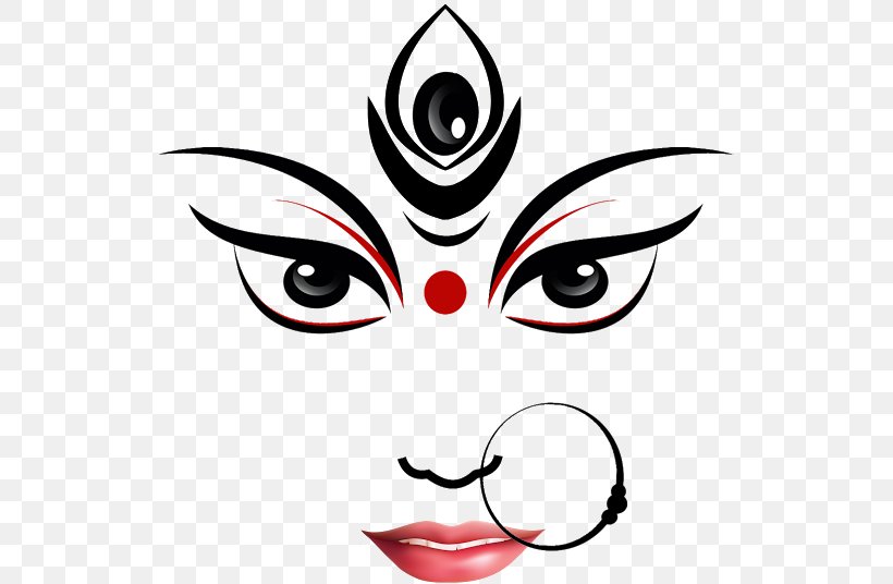 Durga Puja Ganesha Drawing Devi, PNG, 530x536px, Watercolor, Cartoon,  Flower, Frame, Heart Download Free
