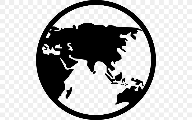 Globe World Map Symbol, PNG, 512x512px, Globe, Black, Black And White, Early World Maps, Earth Symbol Download Free