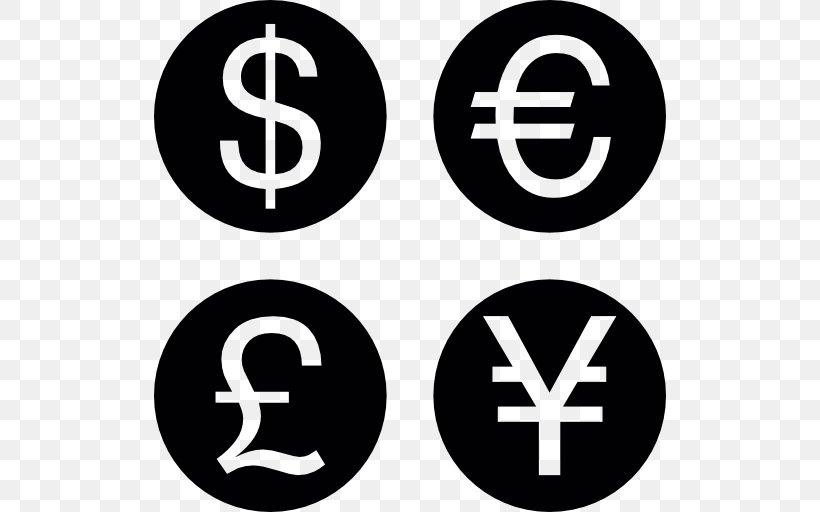 Currency Symbol Japanese Yen, PNG, 512x512px, Currency Symbol, Area, Black And White, Brand, Coin Download Free