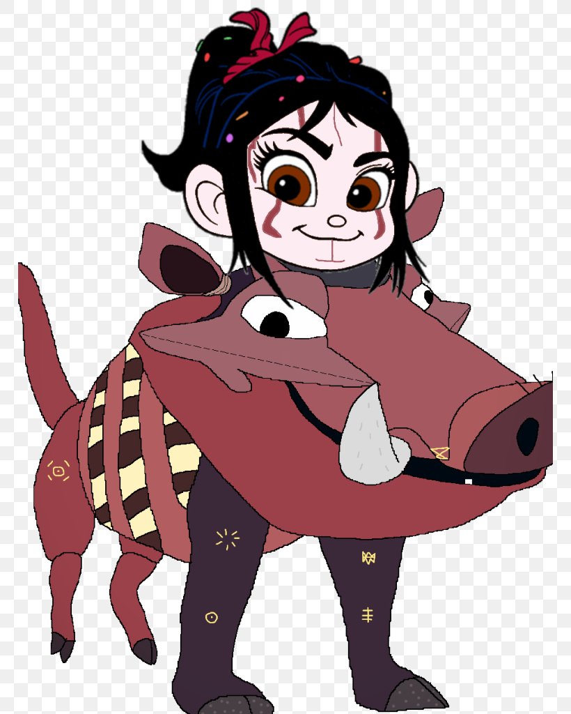 Vanellope Von Schweetz Timon And Pumbaa Costume Hula Wreck-It Ralph, PNG, 768x1024px, Watercolor, Cartoon, Flower, Frame, Heart Download Free