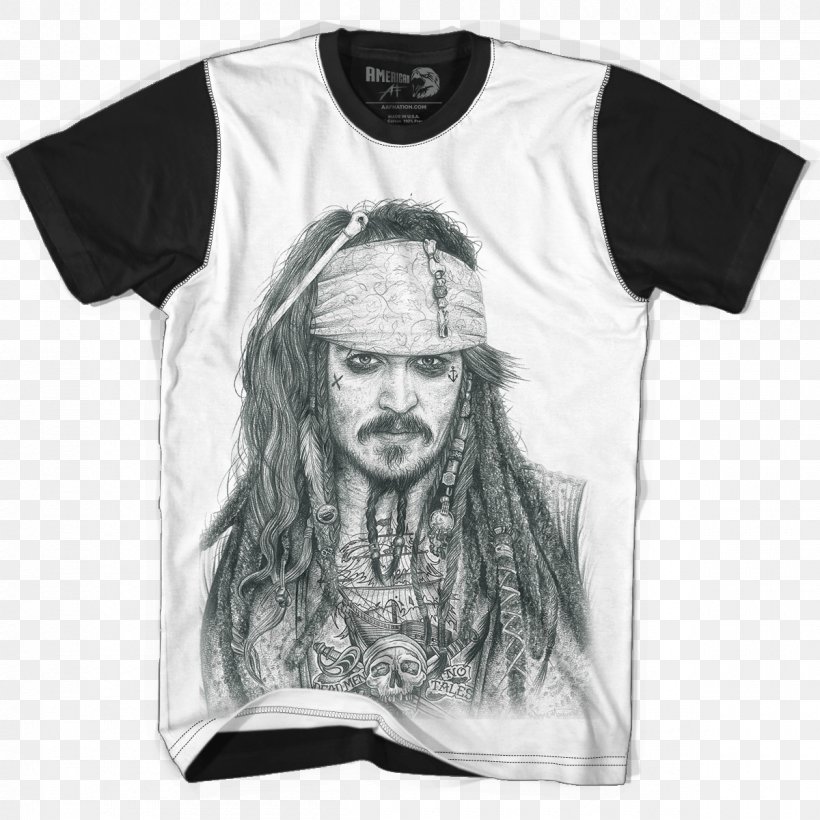William Poole T-shirt Hoodie Jack Sparrow, PNG, 1200x1200px, William Poole, Baseball Cap, Beard, Black, Black And White Download Free