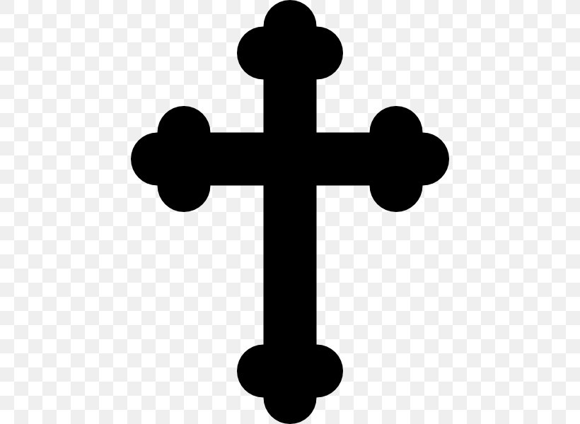 Christian Cross Clip Art, PNG, 450x600px, Christian Cross, Artwork, Black And White, Christianity, Cross Download Free