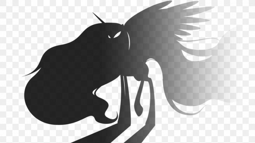 Pony African Elephant Fear Horse Winged Unicorn, PNG, 900x508px, Pony, African Elephant, Anthropomorphism, Anxiety, Black Download Free