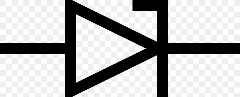 Zener Diode Schottky Diode Electronic Symbol Clip Art, PNG, 2400x976px, Zener Diode, Area, Black, Black And White, Brand Download Free