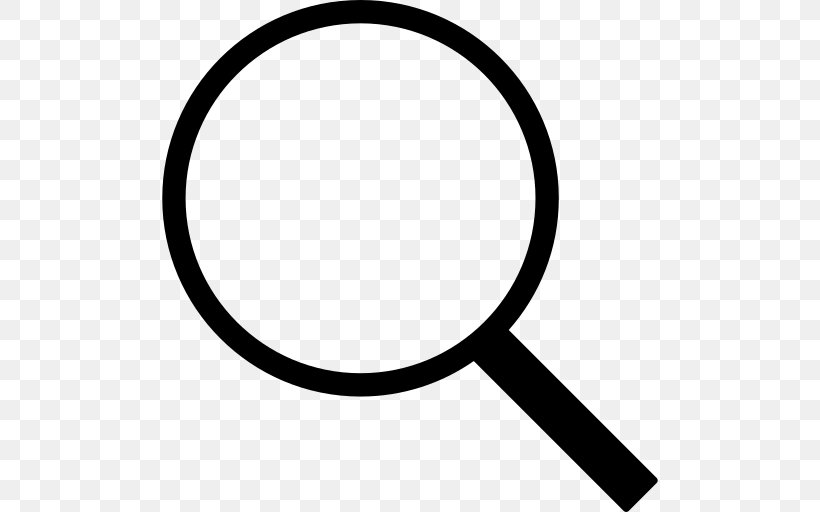 Magnifying Glass, PNG, 512x512px, Magnifying Glass, Black And White, Icon Design, Search Box, Symbol Download Free