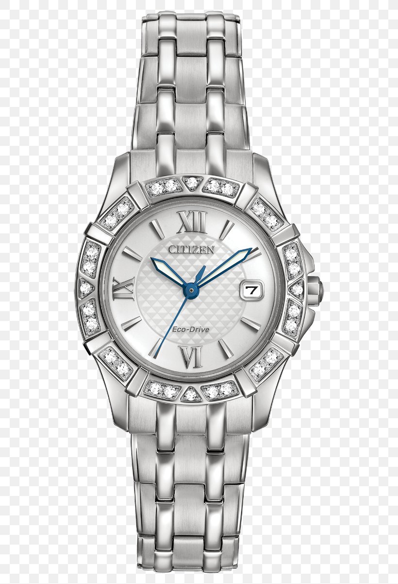 Eco-Drive Watch Citizen Holdings Bracelet Diamond, PNG, 560x1201px, Ecodrive, Bracelet, Brand, Chronograph, Citizen Holdings Download Free
