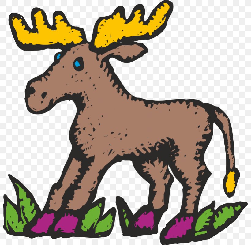 Moose Vector Graphics Clip Art Drawing, PNG, 800x800px, 2018, Moose, Animal Figure, Antler, Art Download Free
