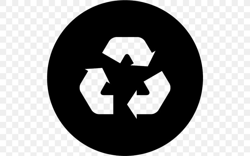 Recycling Symbol Reuse Rubbish Bins & Waste Paper Baskets Waste Minimisation, PNG, 512x512px, Recycling Symbol, Black And White, Logo, Municipal Solid Waste, Plastic Download Free
