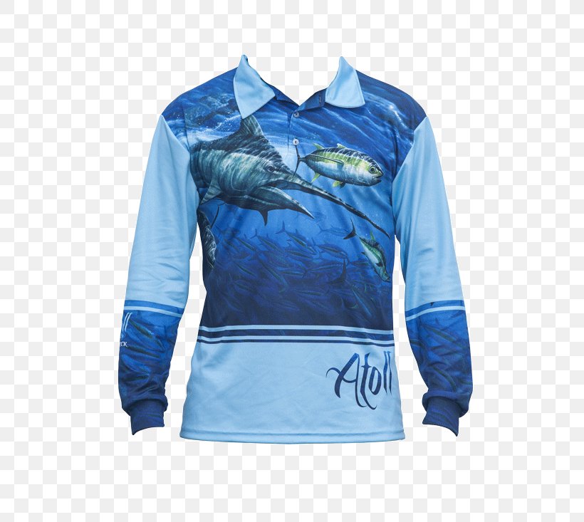 T-shirt Marlin Fishing Sleeve, PNG, 600x733px, Tshirt, Atoll, Blue, Clothing, Electric Blue Download Free