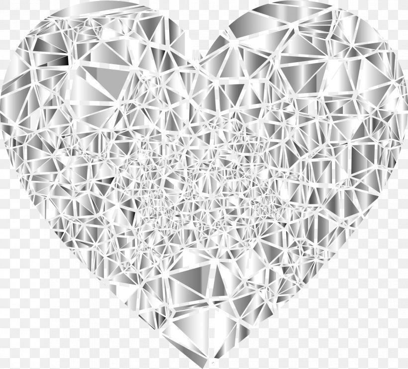 Heart Gemstone Clip Art, PNG, 2344x2122px, Heart, Black And White, Broken Heart, Gemstone, Love Download Free