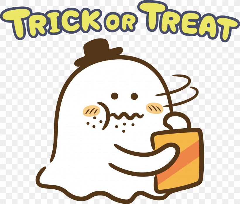TRICK OR TREAT Happy Halloween, PNG, 3000x2555px, Trick Or Treat, Cartoon, Comics, Drawing, Happy Halloween Download Free