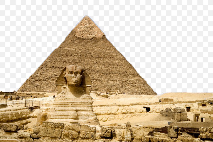 Great Sphinx Of Giza Egyptian Pyramids Great Pyramid Of Giza Ancient Egypt, PNG, 820x546px, Great Sphinx Of Giza, Ancient Egypt, Ancient History, Archaeological Site, Architecture Download Free
