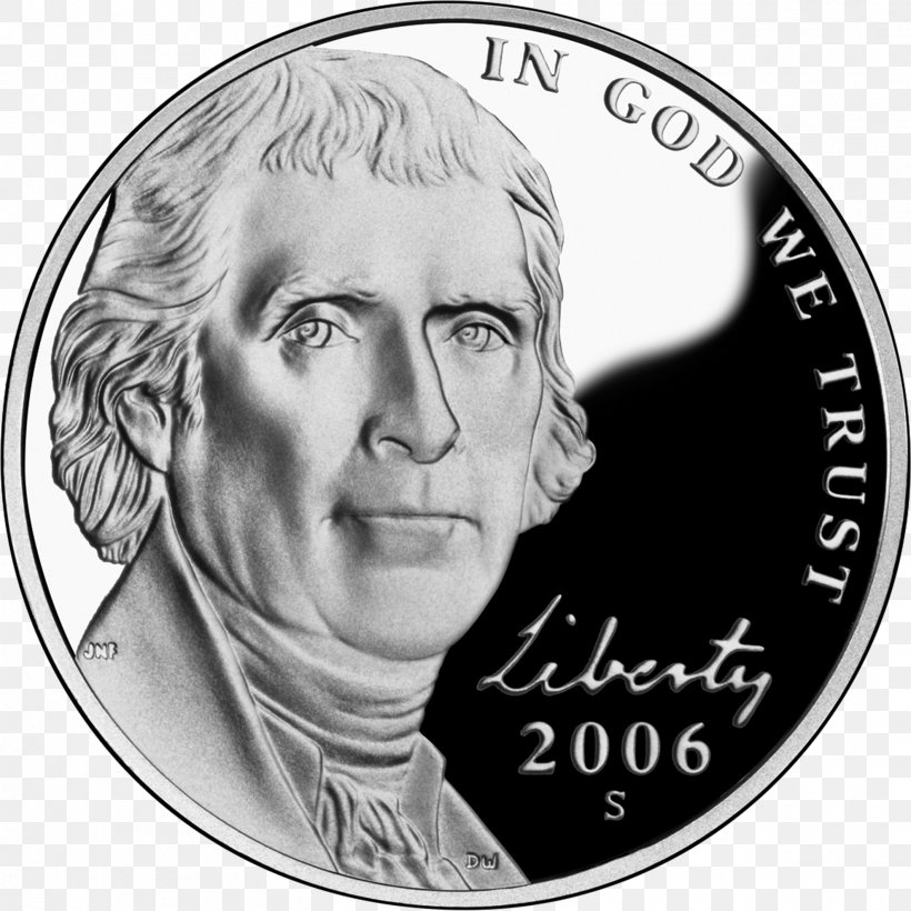 Philadelphia Mint Monticello Jefferson Nickel Coin, PNG, 1978x1980px, Philadelphia Mint, Black And White, Coin, Currency, History Download Free