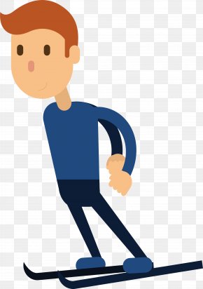 Ski Man Design - Adobe Illustrator Sport PNG
