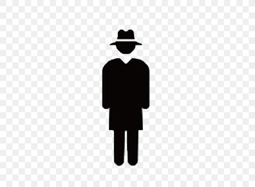Pictogram Silhouette Detective Person, PNG, 600x600px, Pictogram, Black,  Black And White, Cartoon, Detective Download Free