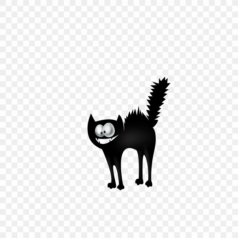 Cat Halloween Drawing Clip Art, PNG, 3600x3600px, Cat, Black, Black And White, Black Cat, Can Stock Photo Download Free