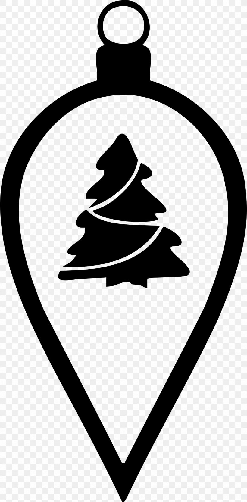 Christmas Tree Christmas Ornament Clip Art, PNG, 1180x2400px, Christmas Tree, Artwork, Black And White, Bombka, Candle Download Free