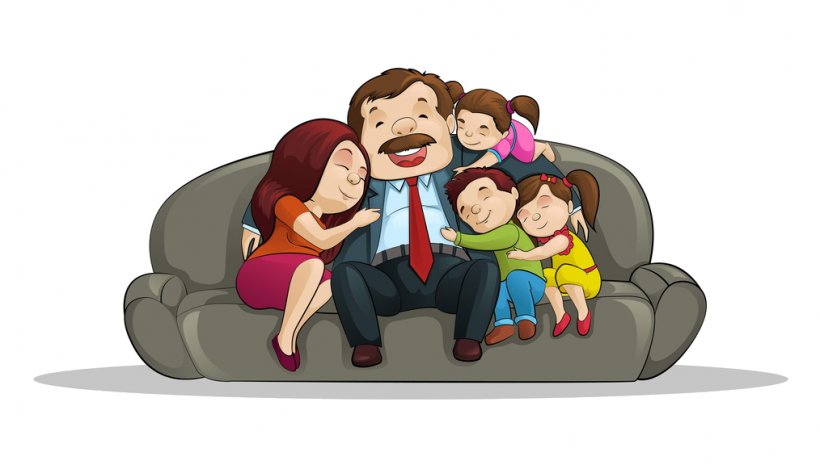 Family Couch Clip Art, PNG, 1014x581px, Family, Art, Cartoon, Child, Couch Download Free