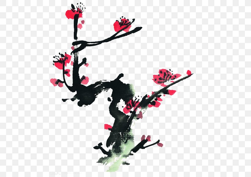 Chinese Painting Ink Wash Painting Bird-and-flower Painting U5199u610fu753b, PNG, 510x577px, Chinese Painting, Art, Birdandflower Painting, Branch, Ink Wash Painting Download Free