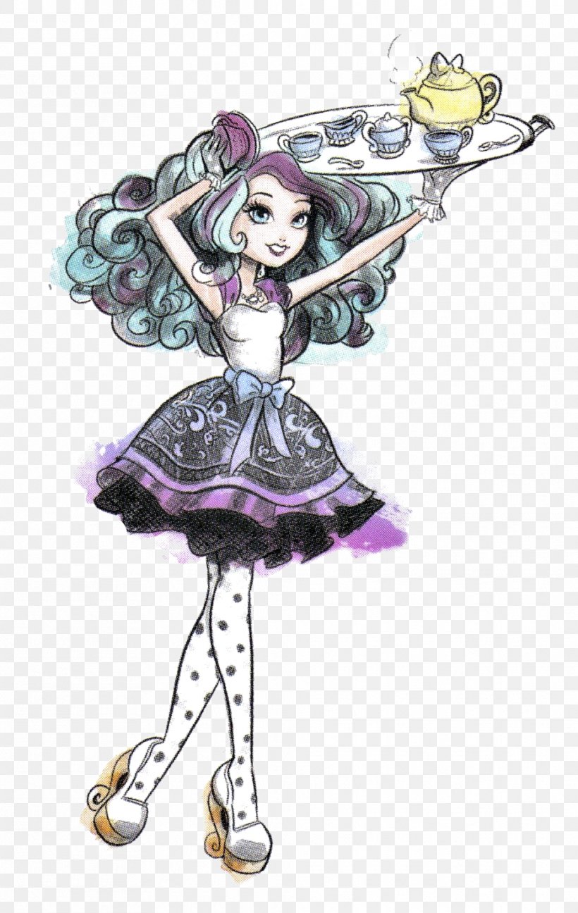 Ever After High Mad Hatter Alice's Adventures In Wonderland Art White Rabbit, PNG, 1012x1600px, Ever After High, Art, Costume Design, Doll, Drawing Download Free